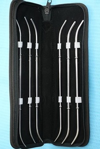 Kit d'instruments gynécologiques de haute qualité en acier inoxydable : Dilatateurs utérins manuels, Dilatateurs de Hegar avec pochette, usage médical - Product Image 3