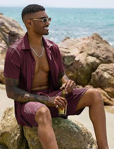 Men Summer <b>Knitted</b> Embroidered 100% Cotton Quick Dry Short Sleeve Custom Logo Joggers Suits <b>Set</b> Shirt and Short <b>Set</b> - Product Image 2