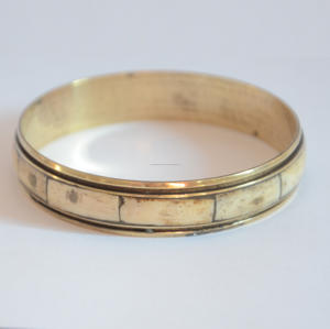 Top Fashion <b>Antique</b> Bone Resin Work Sculpture Handmade Polished Brass <b>Bangle</b> <b>Gold</b>-Plating New Year's Tribal Fusion Jewelry Charm - Product Image 6