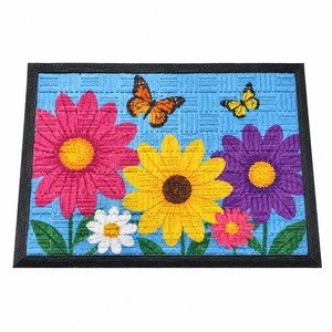 Tapis de porte en coco tissé de luxe le plus vendu, avec support en PVC, 45x75cm, fait main, tufté, 15mm d'épaisseur, rembourré, antidérapant, adapté aux animaux domestiques, moderne - Product Image 5