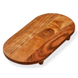 Tazón de Madera Hecho a Mano para Servir Aperitivos, Tazón de Madera de Acacia Natural para Ensaladas, Frutas, Salsas y Aperitivos para la Cocina o la Mesa del Comedor - Product Image 5