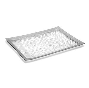 Rehaussez votre cuisine ou votre service commercial avec ce plateau de service rectangulaire en acier inoxydable de qualité supérieure, finition polie miroir. - Product Image 3