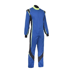 Traje de Karting Azul Power World, Equipo Profesional para Carreras de Go Kart, Fabricante Personalizado, Overol de Piloto de Alto Rendimiento y Alta Visibilidad - Product Image 4