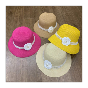 Sombrero de Paja de Fibra Natural, Hecho a Mano, Casual, para Playa, Viajes, Verano, Moda, Artesanía Vietnamita - Product Image 1