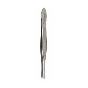 Pince conjunctivale ophtalmique Moorfield délicate, manuelle, à section rainurée, avec poignée plate, pointe de 0,5 mm, longueur totale de 11 cm - Product Image 5