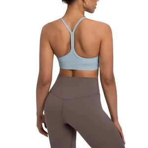 เสื้อชั้นในกีฬาโยคะแบบแห้งเร็วคุณภาพสูงสำหรับผู้หญิง สายคู่ สำหรับพิลาทิส ฟิตเนส วิ่ง ออกกำลังกาย ขายส่งตามสั่ง - Product Image 5