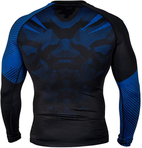 Maillot de bain à manches longues pour homme avec impression de logo personnalisée, rashguard imprimé, protection UV, séchage rapide, rashguard pour homme - Product Image 3
