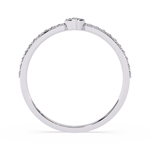 Anillo de Compromiso de Diamantes con Corte Marquesa en Oro Blanco para Mujer, con Diamantes Laterales, Certificado GIA, Color D, Estilo Clásico - Product Image 4