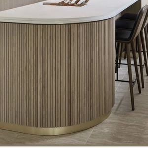 Premium Solid Wood Tambour Panels Flexible Curved Design for Kitchen Cabinets Decorative Furniture Cover Modern <b>Solutions</b> - Product Image 1