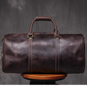 Large 3-in-1 Genuine Leather Vintage Duffle Bag for Travel <b>Weekend</b> Trips Hospital & Gym Use-Durable for Men & Women - Product Image 2