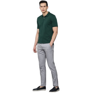 Polo de Manga Corta Casual para Hombre con Logotipo Personalizado, Color Sólido, Tejido de Algodón Transpirable, Talla Grande - Product Image 1