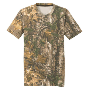 T-shirts de chasse respirants camouflage pour l'été, t-shirt de chasse pour homme, logo personnalisé imprimé sur le devant, confortable, durable, vêtements pour homme - Product Image 2