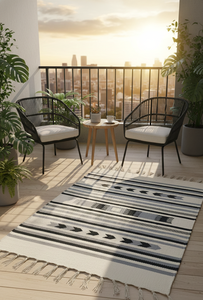 Wholesale Cotton Handmade Cutshuttle Woven Floral Fancy Modern <b>Runner</b>/Rug <b>Washable</b> Plush Reversible Three Tone Prayer Picnic - Product Image 3