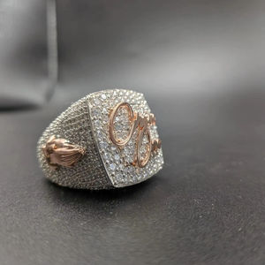 Anillo de Campeonato Personalizado para Hombre, Estilo Hip Hop, en Plata 925, con Moissanita VVS de Corte Brillante, Certificado IGI - Product Image 2