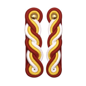 Épaulettes brodées écologiques personnalisées, accessoires d'uniforme, style logo personnalisé, épaulettes promotionnelles simples pour le bureau - Product Image 1