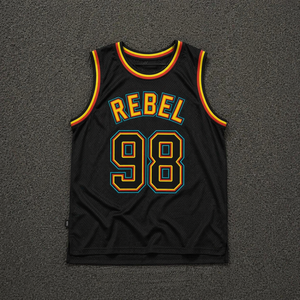 Wholesale Custom OEM Oversized Fleece 100% Cotton Basketball Jersey Men's Breathable Hip Hop Streetwear Sports Top - Product Image 1
