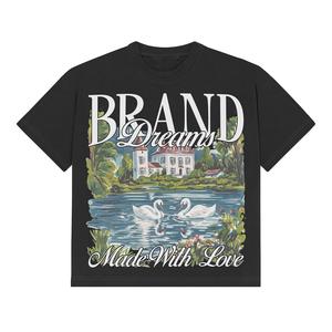 Camisetas de Hombre con Cuello Redondo 100% Algodón, Personalizadas, de Última Tendencia 2026, Corte Holgado, Precios al por Mayor - Product Image 2