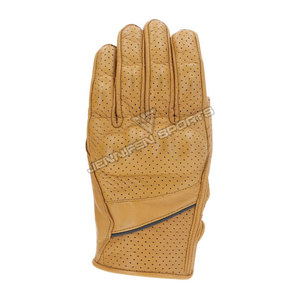 Guantes de Carreras con Pantalla Táctil, Protección Completa para los Dedos, Resistentes al Viento, de Piel de Cabra Perforada, para Motociclismo - Product Image 1