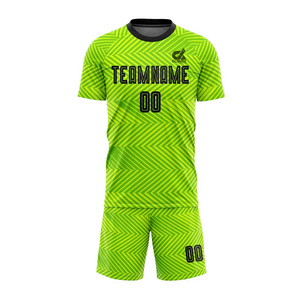 ชุดฟุตบอลคุณภาพสูง แห้งเร็ว ป้องกันแบคทีเรีย แขนสั้น สำหรับผู้ใหญ่ พิมพ์ลายด้านหน้าได้ตามต้องการ ผลิตจากโพลีเอสเตอร์ - Product Image 2