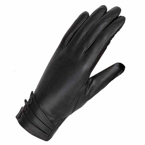 High-Level Women Casual <b>Thin</b> Fashion Plain Style Durable Four Seasons Leather Dressing <b>Gloves</b> for Outdoor - Product Image 3