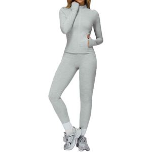 Nouvel ensemble de yoga pour femmes avec logo personnalisé, jupe et haut, tenue de sport sexy 2 pièces, respirante et écologique - Product Image 4