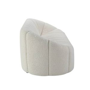 Divano Osmash in Peluche Bianco Sherpa per Soggiorno - Product Image 4