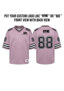 Camiseta de Fútbol Americano BBE Unisex sin Cuello, Manga Corta, 100% Poliéster, Transpirable, con Logotipo Personalizado Impreso en la Parte Delantera y Trasera, para Verano - Product Image 1