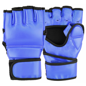 Guantes de Sparring MMA de Talla Personalizada, Guantes de Boxeo de Cuero de Medio Dedo con Correa de Velcro para Muñeca, para Artes Marciales Mixtas, Servicio OEM - Product Image 6