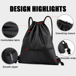 Bolsa Deportiva con Cordón y Logotipo Personalizado, Mochila Deportiva con Cierre, Bolsa con Cordón para Correr, Entrenamiento y Viajes - Product Image 2