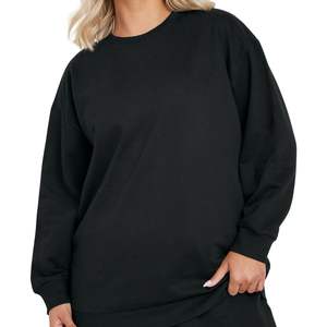 Conjunto de Dos Piezas para Mujer, Sudadera Holgada de Algodón y Pantalones Anchos, Chándal Informal, Proveedor OEM al por Mayor - Product Image 5