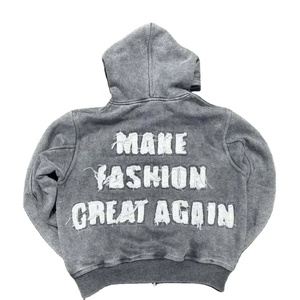 Tela Transpirable con Efecto Desgastado 100% Poliéster para Hombre, Invierno, con Relieve 3D para Sudadera con Capucha y Sudadera - Product Image 6