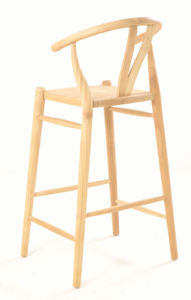 Solid Wood Bar Chair Wooden Counter <b>Stool</b> Modern Back Chair for Restaurant Kitchen Home Bar <b>Dining</b> Living Room - Product Image 2