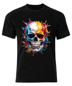 เสื้อยืดโอเวอร์ไซส์สีดำสำหรับผู้ชาย พร้อมโลโก้ตัวอักษร B สีน้ำเงิน แขนสั้น คอกลม ผ้าเจอร์ซีย์ลำลอง ดีไซน์ระบายอากาศได้ดี - Product Image 6