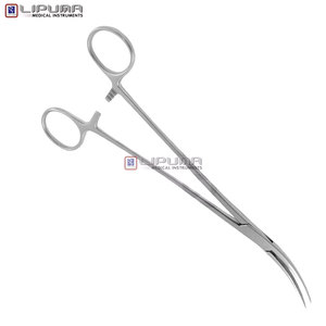 High Quality Premium HEISS 20.0cm Surgical Stainless Steel Forceps Slightly Curved Manual Medic Instruments HEISS Safety - Product Image 2