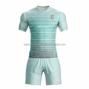 Ensemble de maillots de football personnalisés sublimés pour hommes, blanc, bleu, rouge, dégradé de couleurs, manches courtes, évacuation de l'humidité, antibactérien - Product Image 4