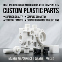 Composants en plastique POM, PEEK, ABS usinés avec précision, usinage CNC 5 axes sur mesure pour équipement médical OEM, pièces CNC ±0,05 mm