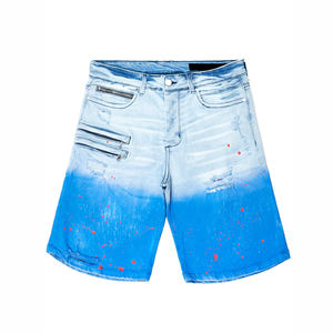 Pantalones Cortos de Mezclilla para Hombre, Estilo Casual de Verano, Lavados, de Algodón, Relajados, Ropa de Moda, Proveedor Mayorista - Product Image 3