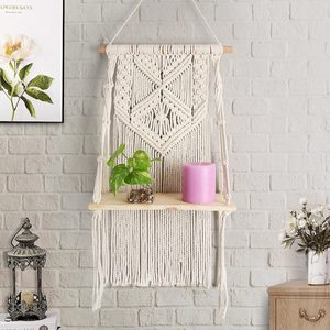 MORE Décoration murale en macramé bohème indien en coton tissé à la main pour chambre à coucher, couloir, chambres d'enfants et d'adolescents, toutes occasions - Product Image 5