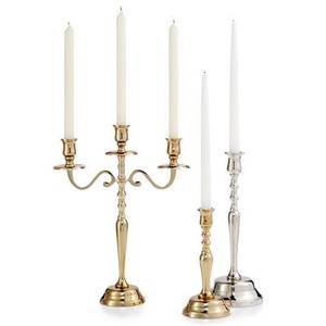 Table Decorative Candelabra for Hotel/Restaurant/Wedding Decoration Silver & Gold Plated Table Centerpiece Handmade <b>Candle</b> Stand - Product Image 1