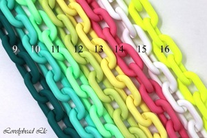 Wood <b>Large</b> Link Vintage Style Art Deco Spring Format Long Chain Wall Art - Product Image 3