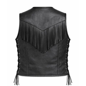 Men <b>Fringe</b> Vest Leather Western Cowboy Sleeveless <b>Jacket</b> Vintage <b>Suede</b> Tassel Biker Festival Apparel Premium OEM Apparel - Product Image 2