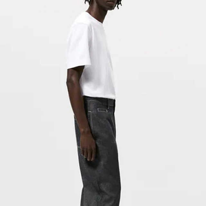 Camiseta Ligera de Algodón para Hombre, Casual, Manga Corta, Holgada, Estilo Urbano, Moda de Verano, Fabricante OEM al por Mayor - Product Image 5