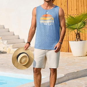 Meilleur fournisseur, service professionnel, légers, de haute qualité, tendance, confortables, coupe ajustée, débardeurs de sport pour hommes sans manches - Product Image 3