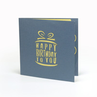 Carte de visite personnalisée pour joyeux anniversaire 3D pour remercier votre client ou votre partenaire du Vietnam HMG