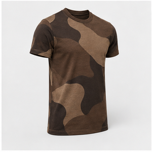 เสื้อยืดคอกลมแขนสั้นลายพรางหินสีน้ำตาลเอสเพรสโซ่แบบพิเศษสำหรับผู้ชาย รุ่น MTS-CAMO-0012 - Product Image 4