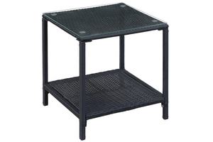 RK00019 Ensemble de jardin en osier moderne de haute qualité 3 pièces, élégant, en rotin, fauteuil à bascule de patio, acier, verre trempé, salon, hôtel - Product Image 6