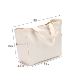 Bolsa de Tela de Algodón de Alta Calidad con Impresión Personalizada, Bolsa de Compras Reutilizable al por Mayor, Servicio OEM con Logotipo, Color Personalizado Informal para Mujer - Product Image 3