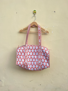 Wholesale Lightweight Quilted Bohemian Style Solid Color Tote Bag Large Capacity Cotton Shoulder Handbag Women All Seasons Open - Product Image 3
