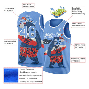 Maillot de basket-ball réversible personnalisé en gros - Respirant, grandes tailles, couleurs et logo personnalisables - Product Image 5