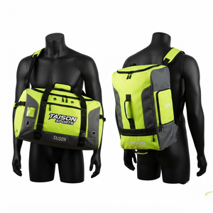 กระเป๋าฮอกกี้น้ำแข็ง TAISON SPORTS สำหรับผู้ชาย 900 GSM ผ้า PU หนา 30-40 ลิตร สีกากีดำ ดีไซน์แผงสีดำ ปักโลโก้ตามสั่ง - Product Image 2